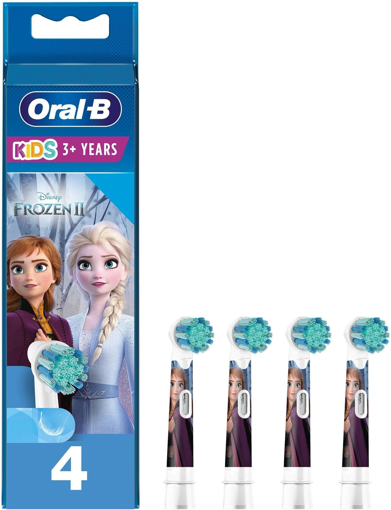 Насадка для зубных щеток Oral-B Kids EB10S 2K Frozen ll (4 шт) - фото №2