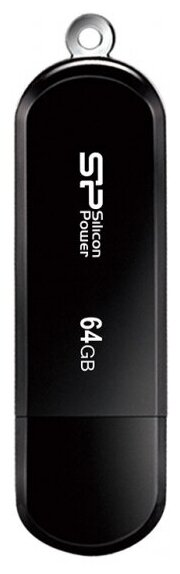Флэш-память USB_ 64 GB Silicon Power LuxMini 322, черная