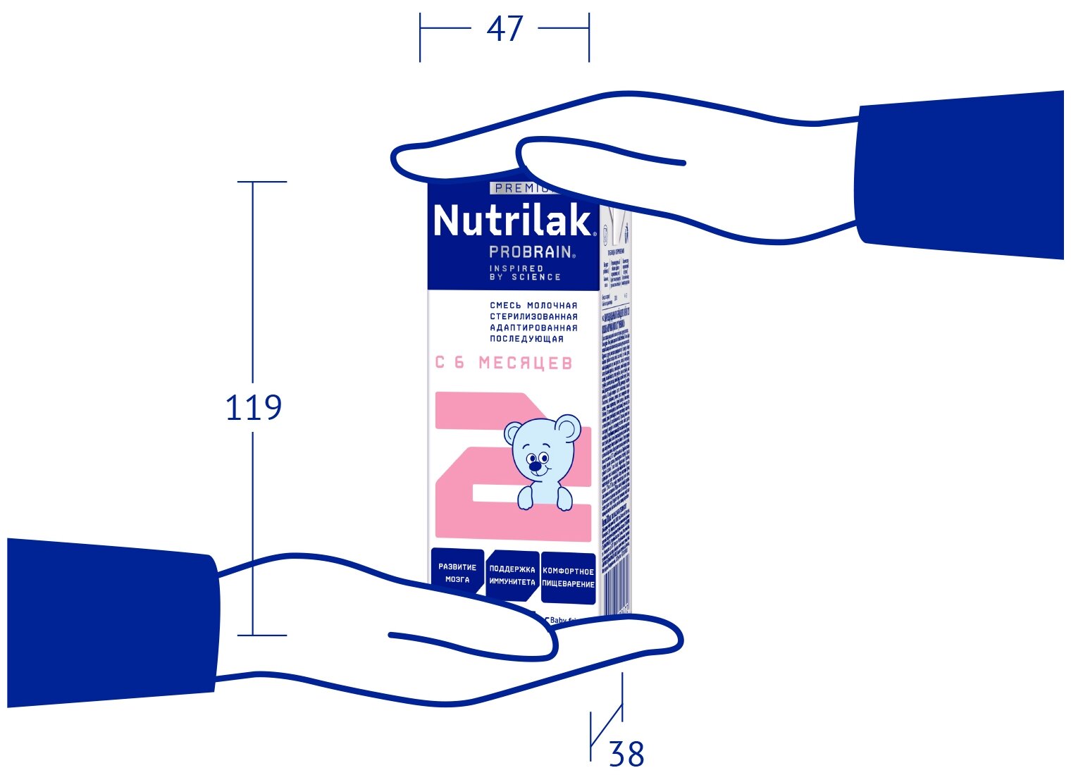 Смесь Nutrilak Premium 2 готовая молочная стерилизованная 200 мл - фото №17