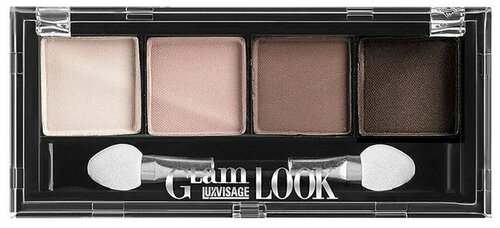 LUXVISAGE Тени для век Glam Look 4-х цветные 01 Молочный шоколад