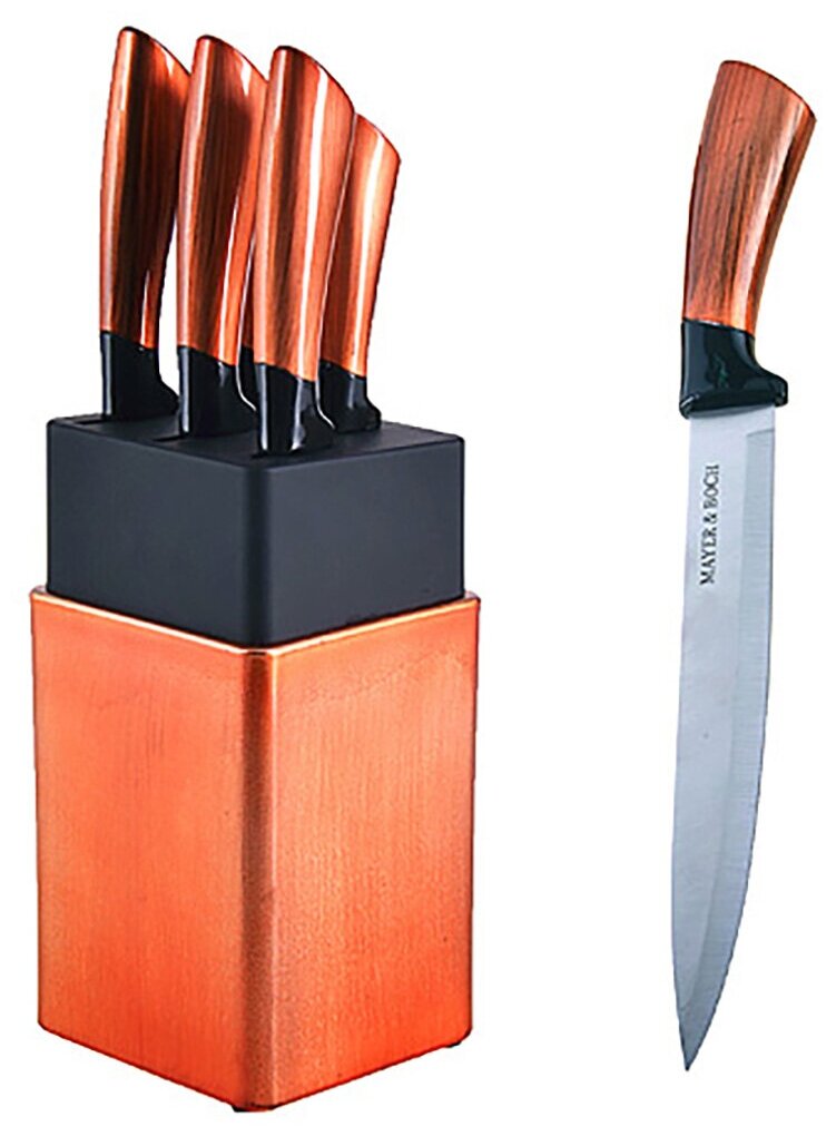 Набор MAYER&BOCH 5 ножей с подставкой 29769