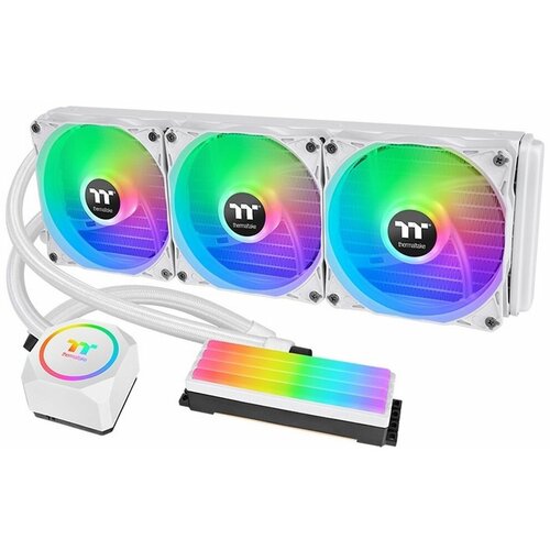 Жидкостная система охлаждения Thermaltake CL-W331-PL12WT-A Floe RC360 CPU AIO Liquid Cooler Snow Edition система водяного охлаждения thermaltake floe rc360 cpu