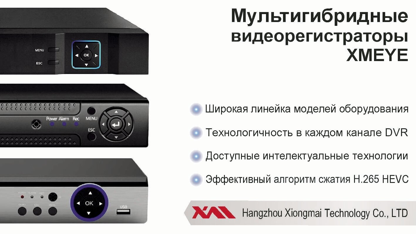 Видеорегистратор видеонаблюдения на 16 камер до 5мП (HDD500Gb)