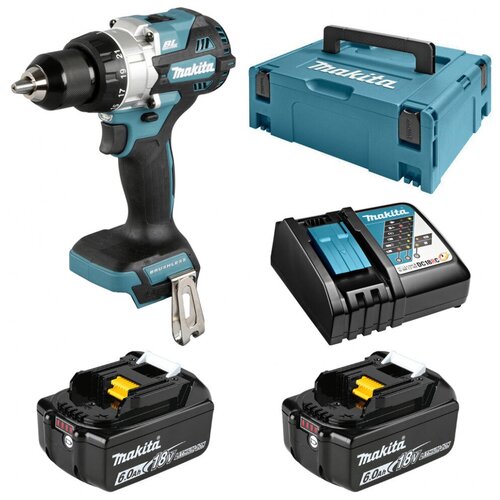 Дрель-шуруповерт аккумуляторная 130Нм LXT 18В аккумулятор 2х6Ач и зу Makita DHP486RGE 4673000₽