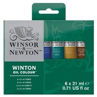 Winsor&Newton Набор масляных красок "Winton", 6 цв. по 21мл