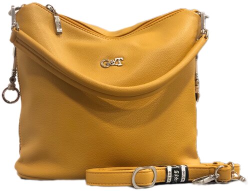 Сумка Gilda Tohetti повседневная, внутренний карман, желтый