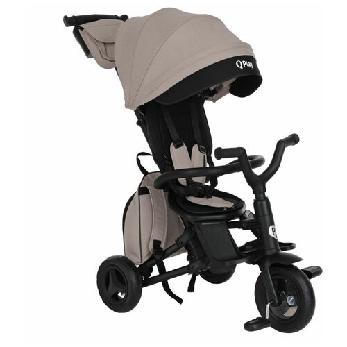 Велосипед детский трехколесный складной Qplay Nova+ с рюкзачком