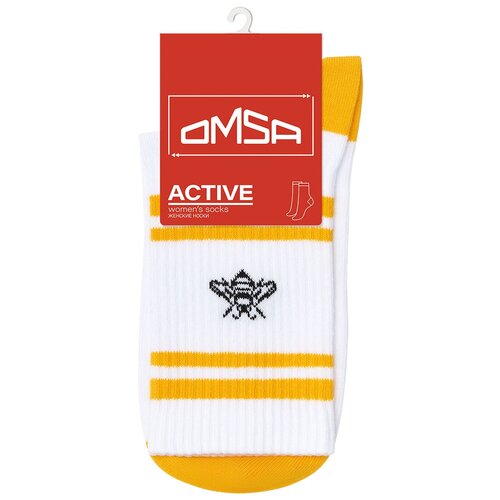 фото Носки omsa, размер 35-38(23-25), белый