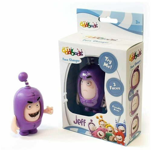 Фигурка Джефф (Чуддики) меняющиеся эмоции 8,5 см Oddbods JEFF Face Changer AF8501J