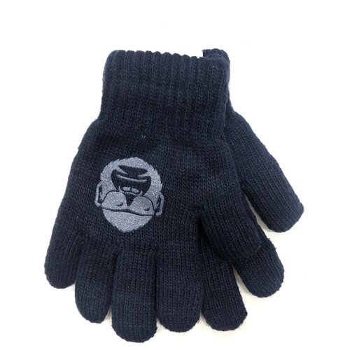 уличные теплые варежки для детей зимние перчатки с закрытыми пальцами детские мягкие вязаные утепленные детские перчатки для мальчиков и Перчатки Yo!, размер 3, синий