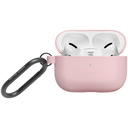 фото Защитный чехол native union для airpods pro с карабином, розовый