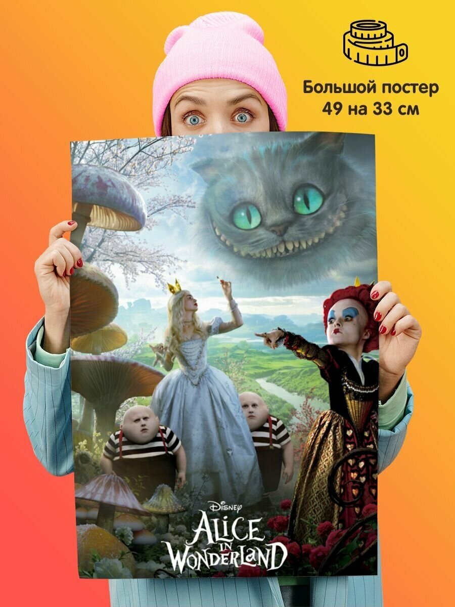 Постер плакат Alice in Wonderland Алиса в Стране Чудес