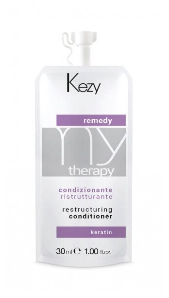 KEZY MyTherapy Кондиционер реструктурирующий с кератином, 30 мл