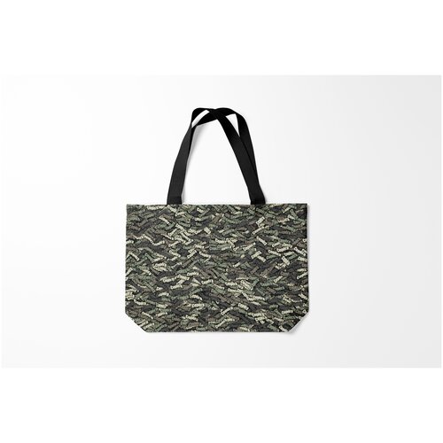 фото Сумка-шоппер / 46х35 см / имена / сергей камуфляж серега burnettie