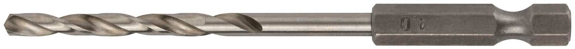 Сверло HSS по металлу, полированное, U-хвостовик под биту, инд. упаковка 4,0 мм 34040