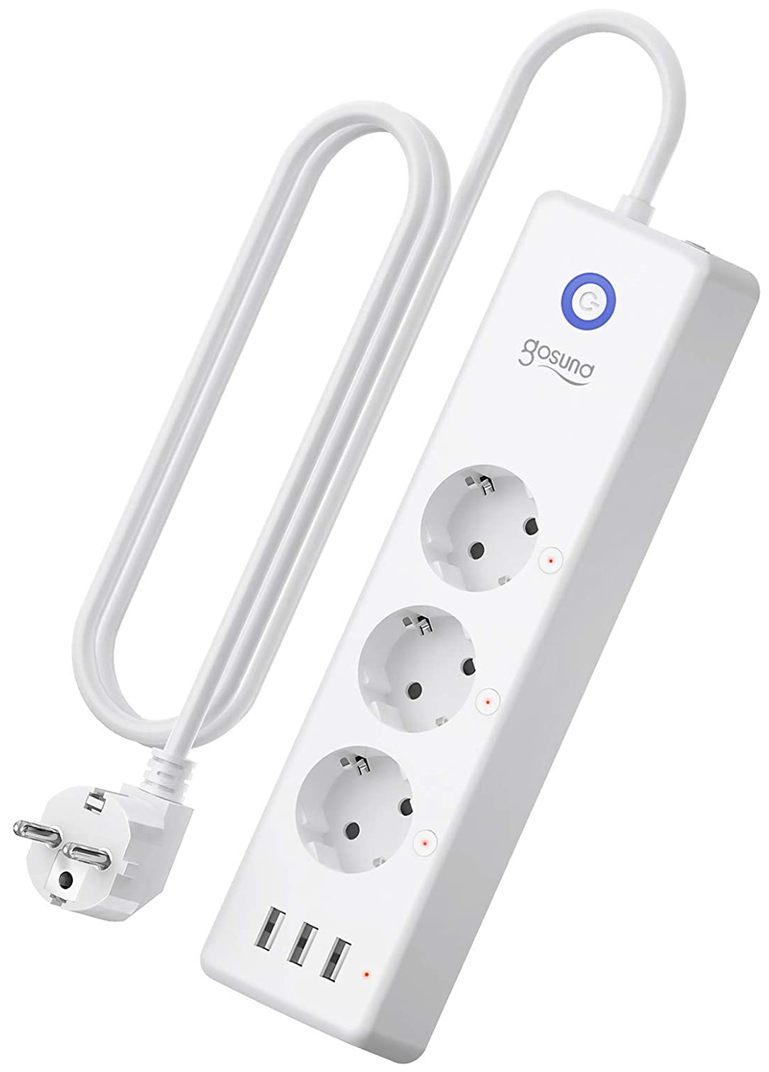 Сетевой фильтр Gosund Smart plug P1 с/з 16А / 3450 Вт