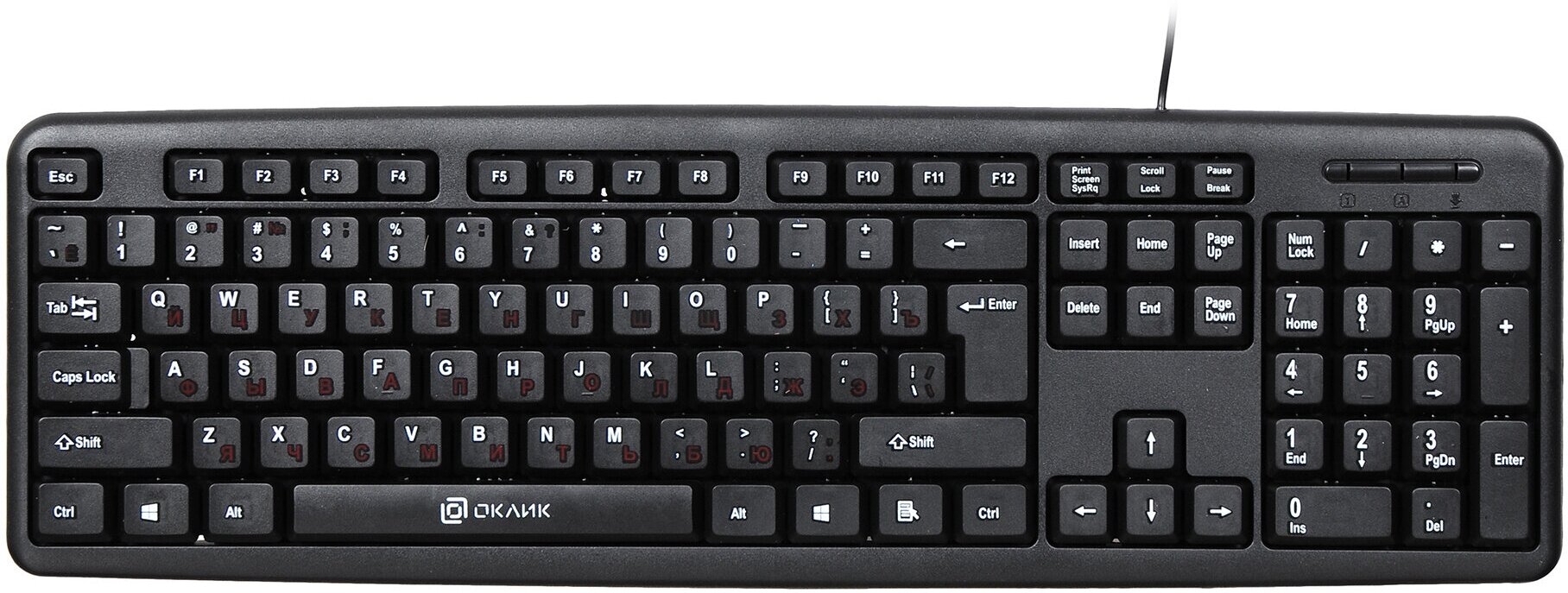 Клавиатура Оклик 90M черный (402127)