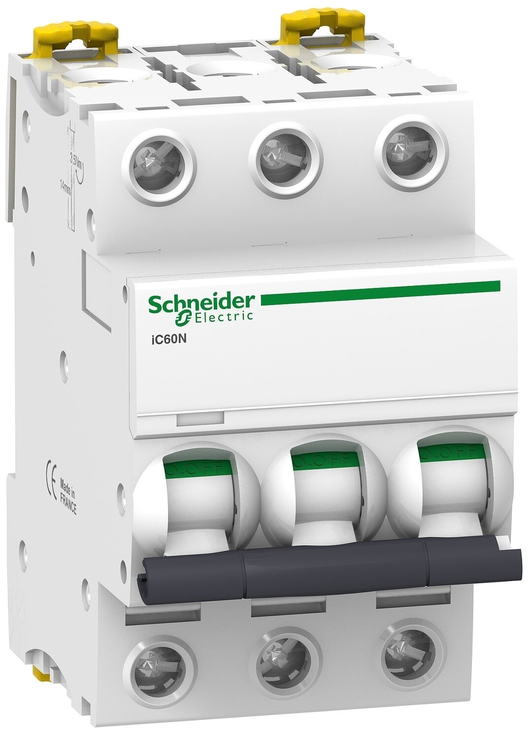 IC60N 3P 40А Автоматический выключатель 3-полюсный, 40А, 6кА (хар-ка D) Schneider Electric, A9F75340