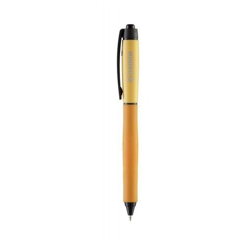 Купить Ручка гелевая автоматическая Stabilo Palette XF (0.35мм, синий, резиновая манжетка, корпус желтый), оранжевый