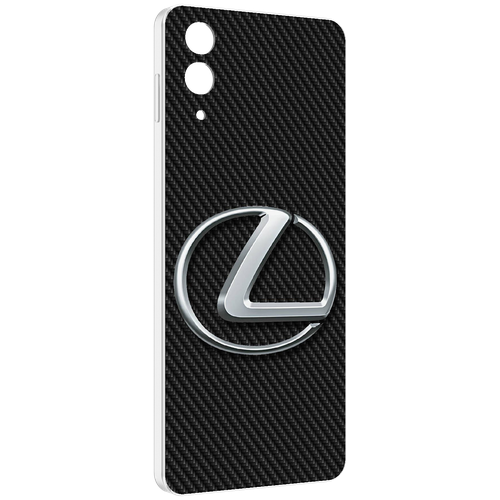Чехол MyPads lexus лексус 3 для Samsung Galaxy Z Flip 4 (SM-F721) задняя-панель-накладка-бампер