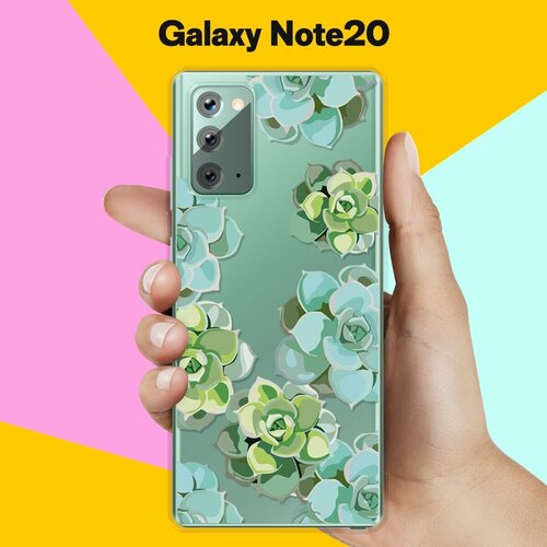 силиконовый чехол на samsung galaxy note 3 самсунг ноут 3 с принтом цветочное многообразие Силиконовый чехол Молодило на Samsung Galaxy Note 20