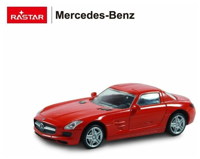 Машина металлическая 1:43 Mercedes SLS, цвет красный 58100R