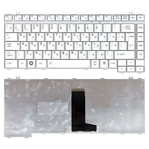 клавиатура для ноутбука toshiba satellite a300 m300 l300 m500 m505 черная плоский enter Клавиатура для ноутбука Toshiba Satellite A200 A210 A300 M300 L300 M500 M505 серебристая