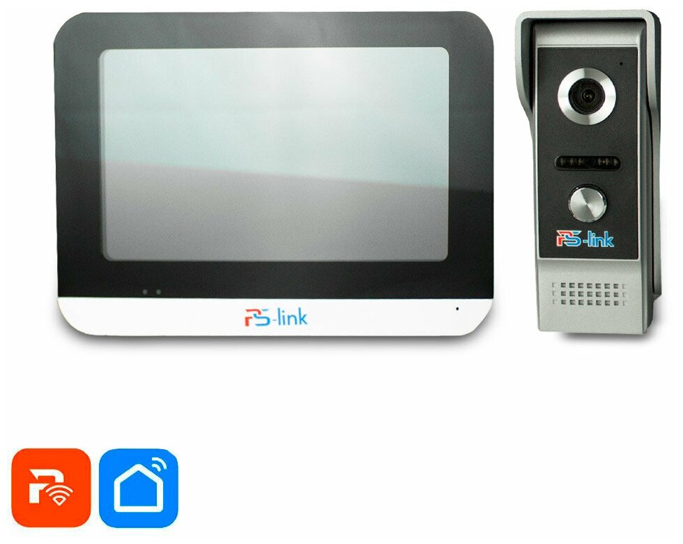 Комплект видеодомофона PS-link DB10 WIFI модуль монитор 7
