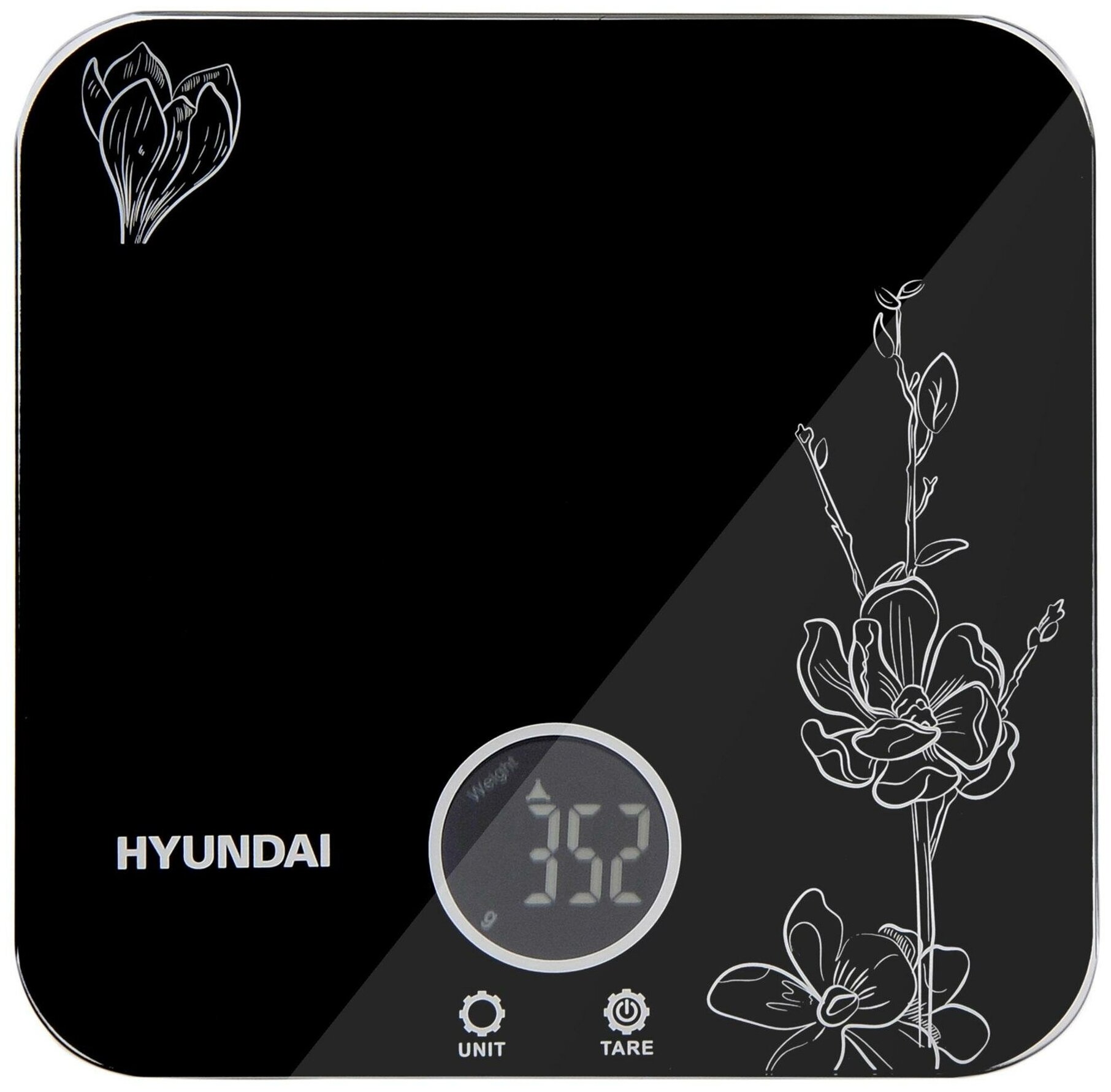 Весы кухонные электронные Hyundai HYS-KG421 макс. вес:5кг черный HYS-KG421