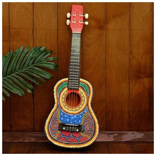 фото Музыкальный инструмент "гитара-укулеле", микс 55х20х6 см recom