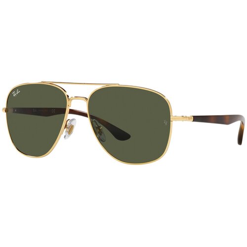 ray ban rb 3547 001 31 Солнцезащитные очки Ray-Ban, зеленый, золотой