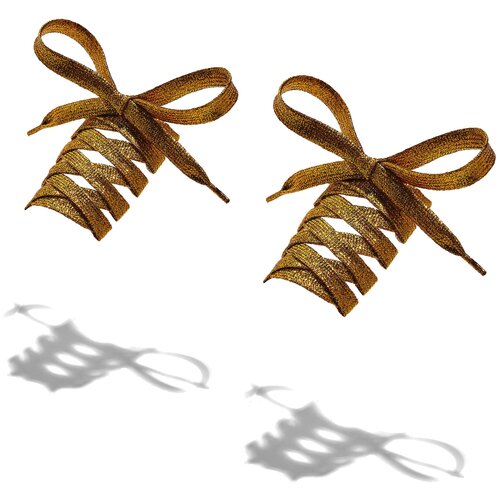 фото Шнурки красная жара (золотистый) 116 см