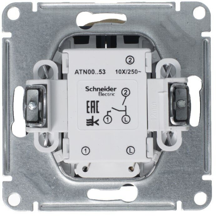 Выключатель Schneider Electric Выключатель с подсветкой (индикацией) (Systeme Electric) Atlas Design механизм AtlasDesign, 10 А - фотография № 6