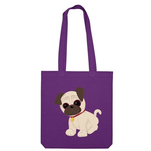 фото Сумка шоппер us basic, фиолетовый