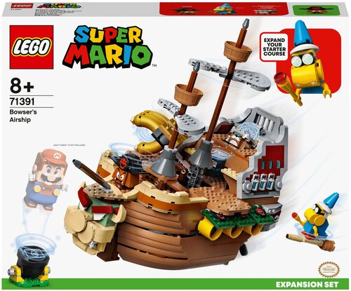 Конструктор LEGO Super Mario 71391 Дополнительный набор «Летучий корабль Боузера», 1152 дет.