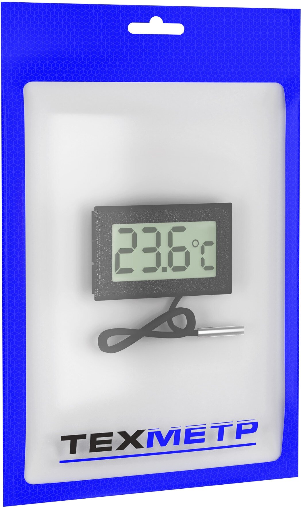 Цифровой термометр с выносным датчиком -50C до +110C 1.5м техметр TH-1, 2шт (Черный) - фотография № 6
