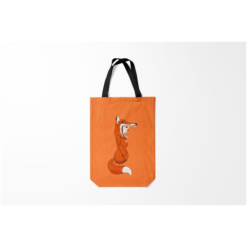 фото Сумка-шоппер / 31х42 см / звери / лисы барышня лиса burnettie