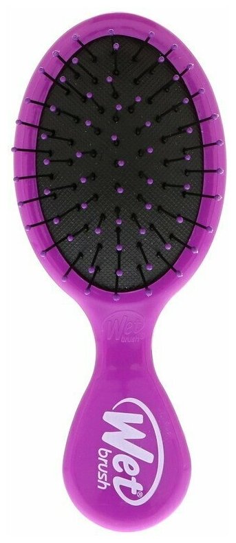 Wet Brush, Мини-расческа для облегчения расчесывания, фиолетовая