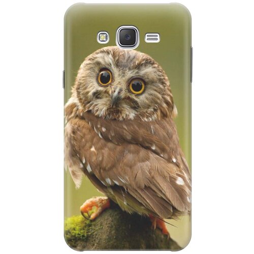 фото Силиконовый чехол на samsung galaxy j7 (2015) / самсунг джей 7 2015 с принтом "сова на дереве" gosso