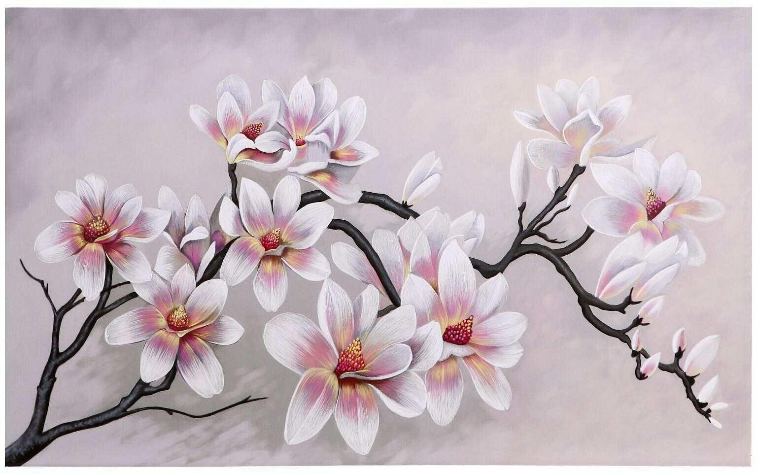 Картина на холсте "Цветущая сакура" 60х100 см