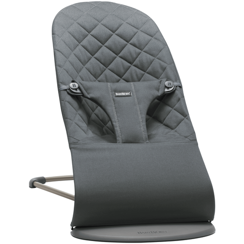 фото Шезлонг babybjorn bliss cotton, classic quilt, антрацитовый