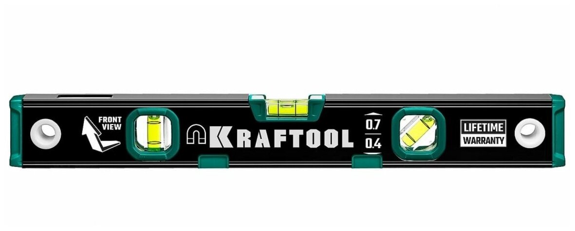 Kraftool Магнитный уровень KRAFTOOL с зеркальным глазком 400 мм 34785-40