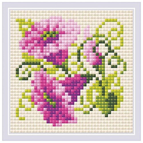 фото Am0030 набор алмазной мозаики риолис 'вьюнок' 10*10 см