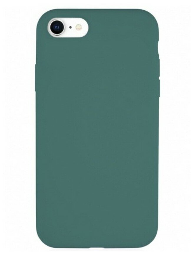 Силиконовая накладка без логотипа (Silicone Case) для Apple iPhone 6 серо-зеленый