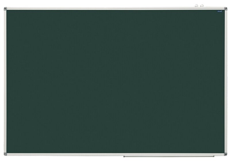 фото Доска магнитно-меловая OfficeSpace, 100х150 см, алюминиевая рамка, полочка