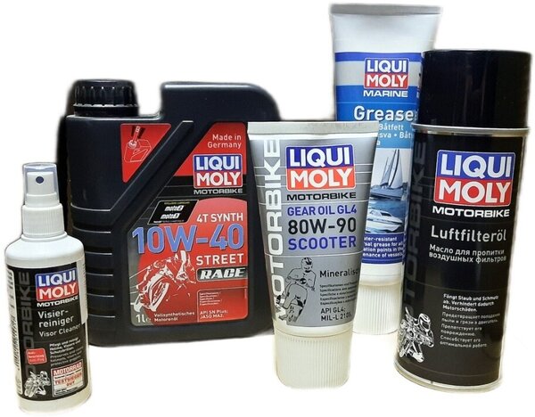 Синтетическое моторное масло LIQUI MOLY Motorbike 4T Synth Street Race 10W-50, 1 л