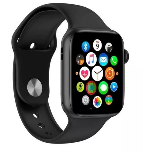 Умные смарт часы M7 Pro / Smart Watch 45мм, Series 7 (iOS/Android), беспроводная зарядка, цвет: Черный(Black)