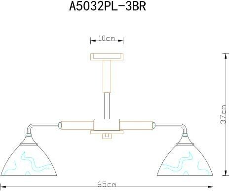 Люстра на штанге Arte Lamp Matthew A5032PL-3BR