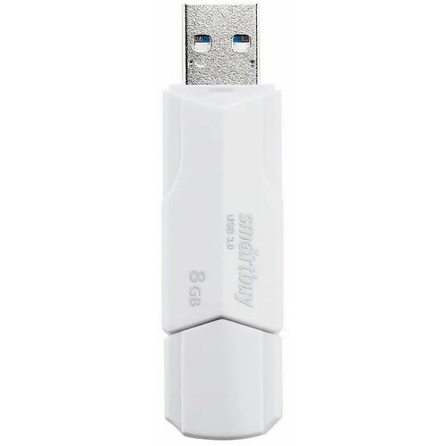 USB Флеш-накопитель - Smart Buy CLUE 3.0, 8 Гб, пластик, белый, 1 шт.