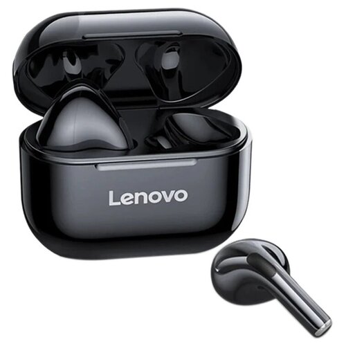 Беспроводные наушники Lenovo LP40 LivePods Bluetooth с микрофоном сенсорные чёрные
